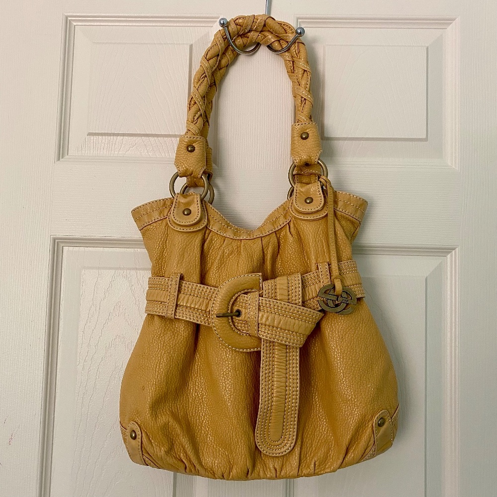 Red by Marc Ecko Yellow Vegan Leather Hobo